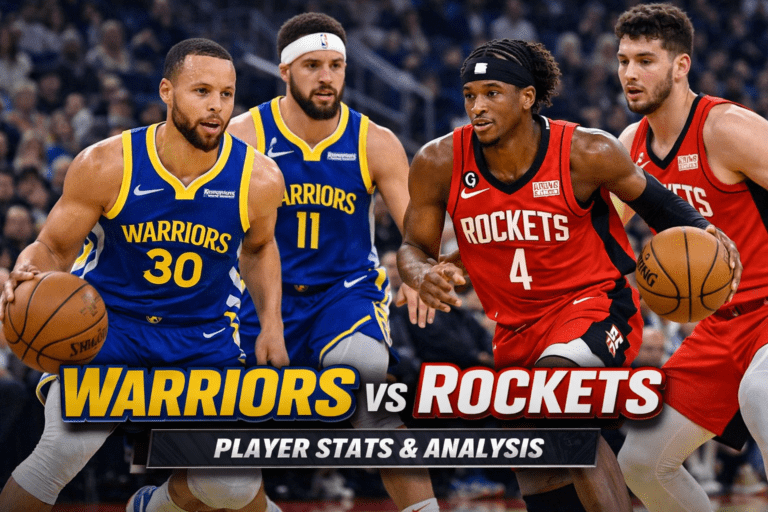 Golden State Warriors vs Houston Rockets Match Player Stats