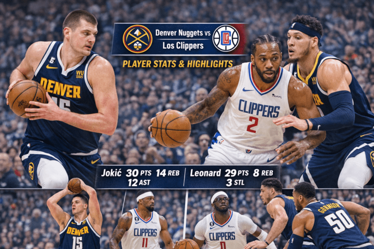 Denver Nuggets vs Clippers Match Player Stats