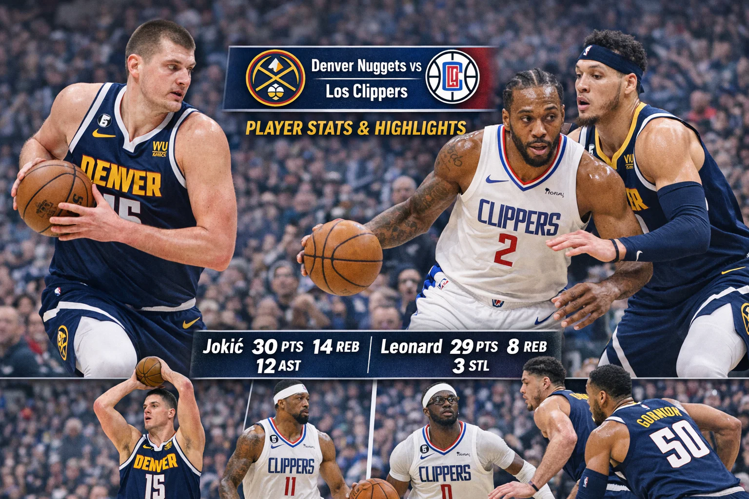 Denver Nuggets vs Clippers Match Player Stats: A Night to Remember