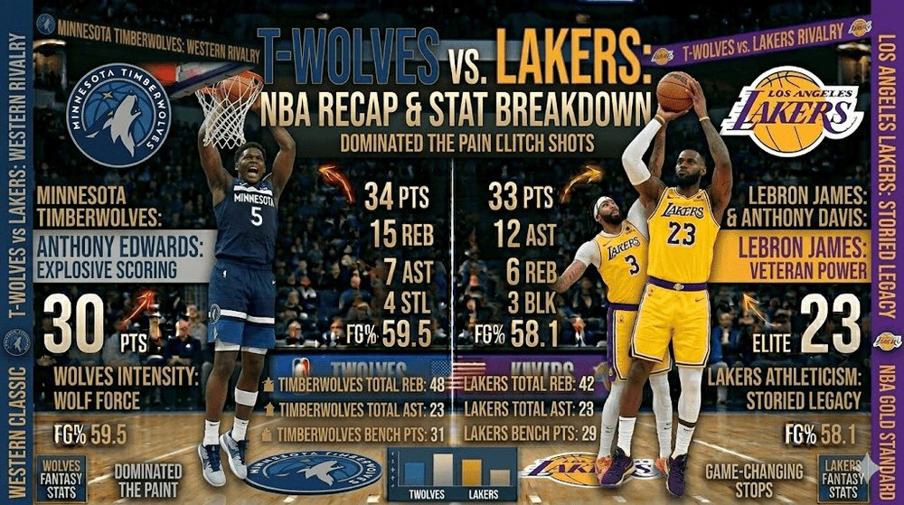 Timberwolves vs Lakers Match Player Stats: The Ultimate Game Breakdown