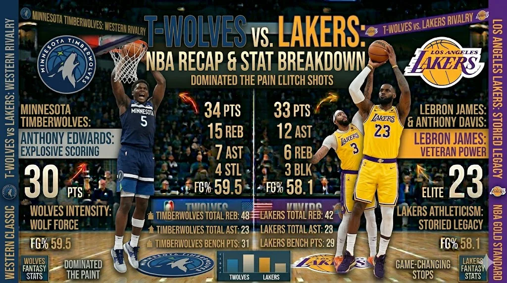 Timberwolves vs Lakers Match Player Stats: The Ultimate Game Breakdown