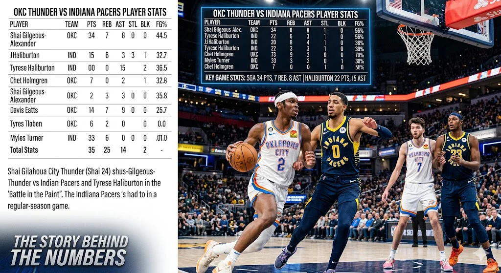 Oklahoma City Thunder vs Indiana Pacers Match Player Stats: The Full Performance Review