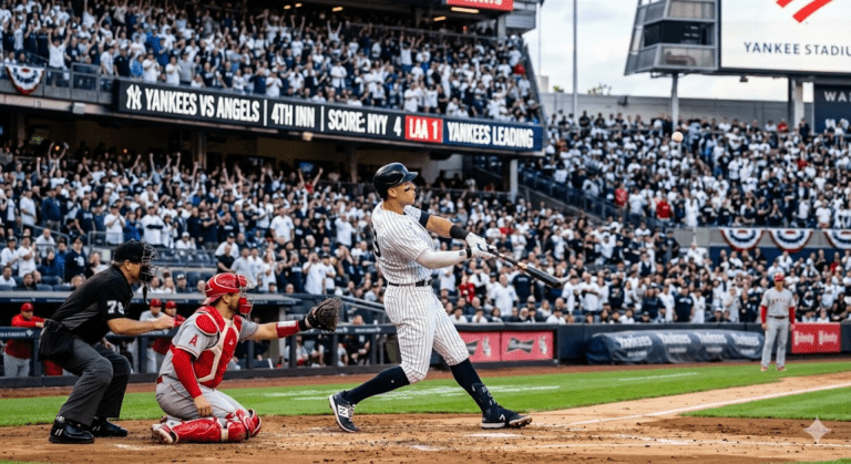 New York Yankees vs Los Angeles Angels match player stats