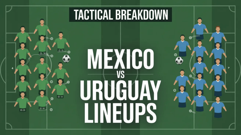 Mexico national football team vs Uruguay national football team lineups