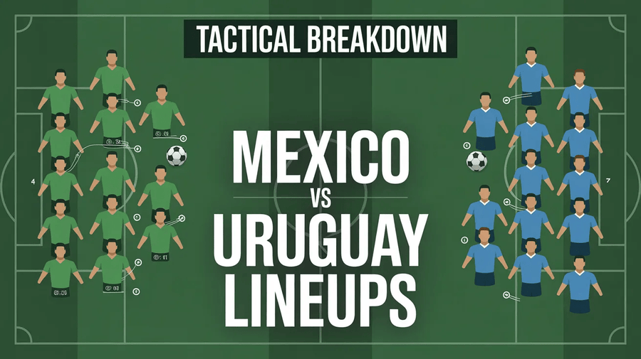 Mexico national football team vs Uruguay national football team lineups