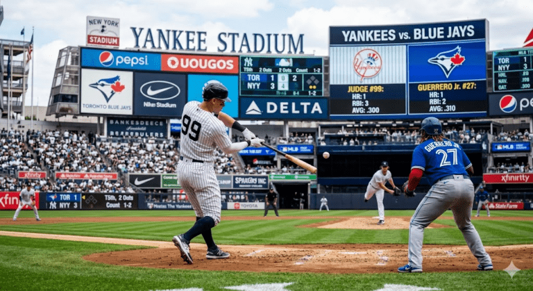 New York Yankees vs Toronto Blue Jays Match Player Stats