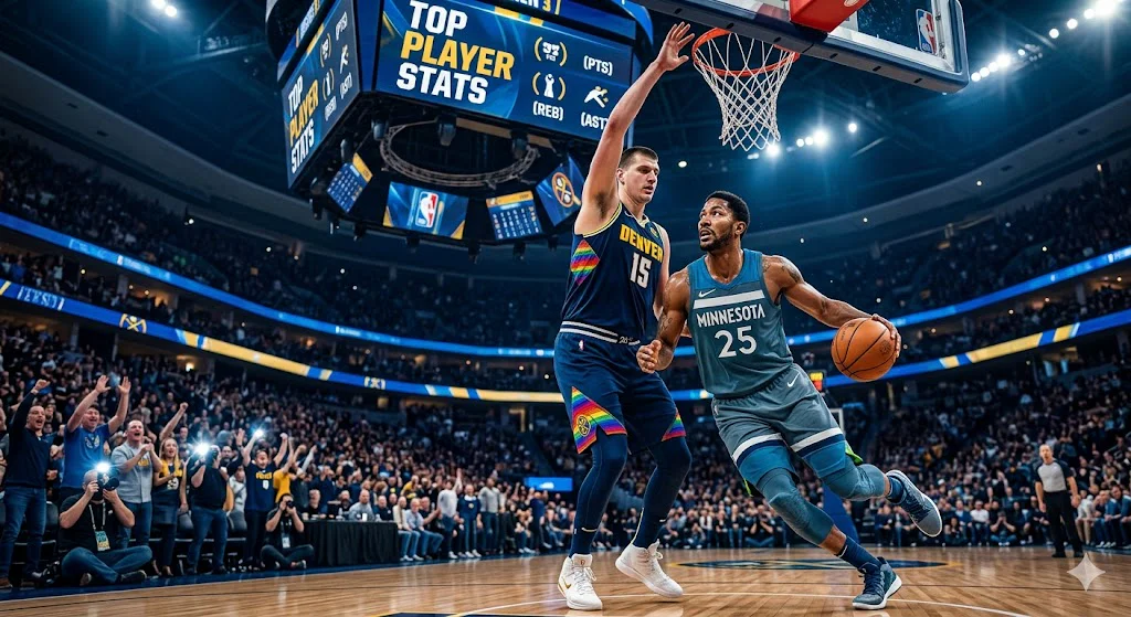 Timberwolves vs Denver Nuggets Match Player Stats