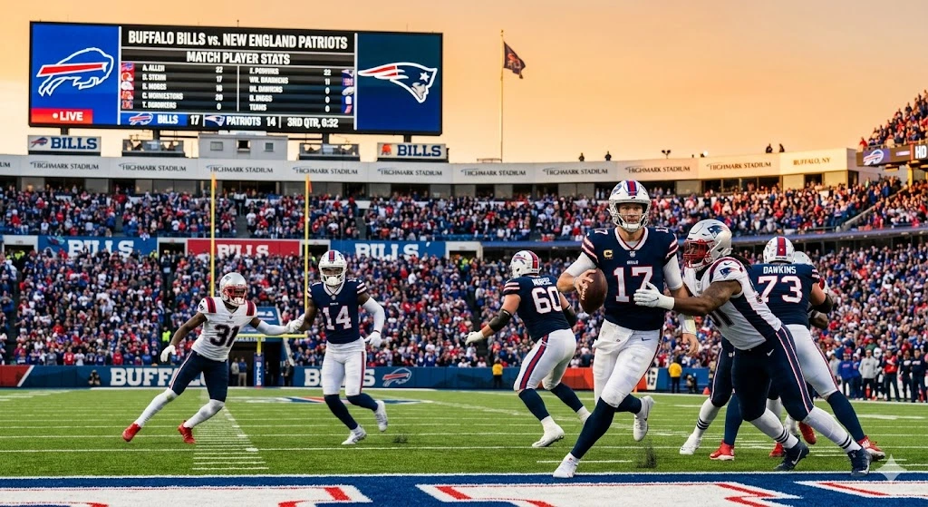New England Patriots vs Buffalo Bills Match Player Stats