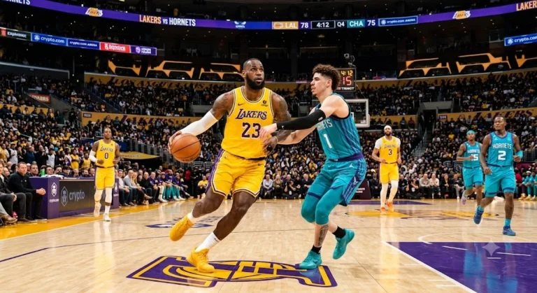 lakers vs charlotte hornets match player stats