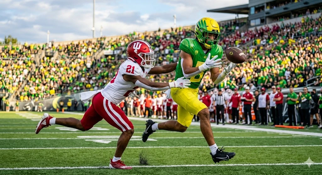 Oregon Ducks Football vs Indiana Hoosiers Football Stats