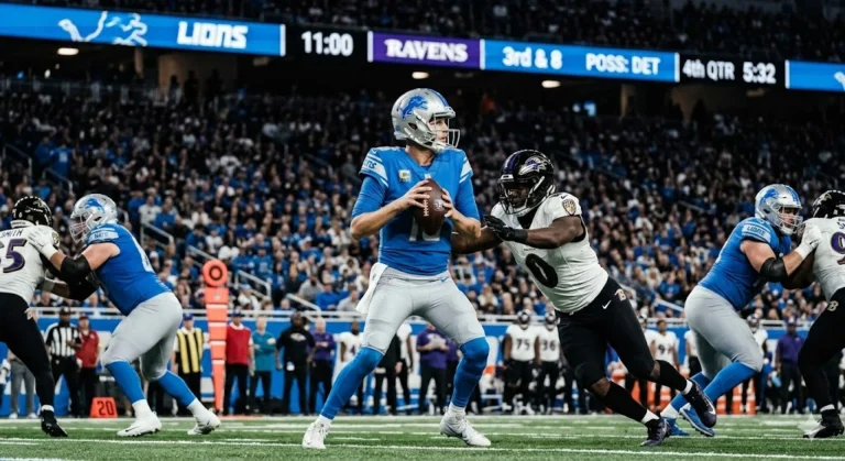 Detroit Lions vs Baltimore Ravens match player stats