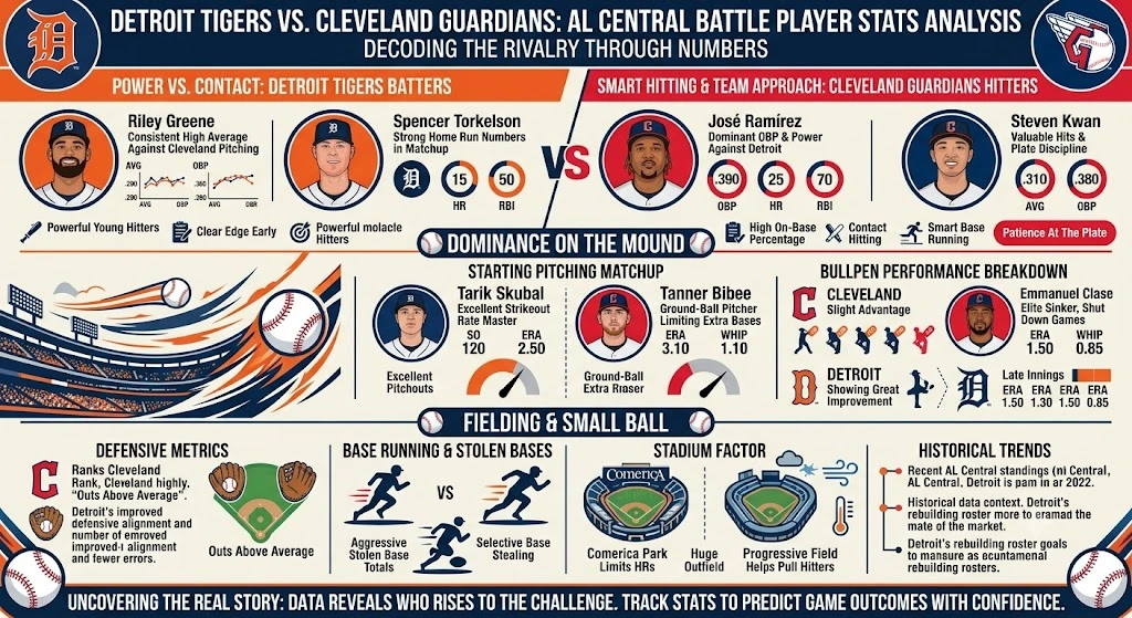 detroit tigers vs cleveland guardians match player stats