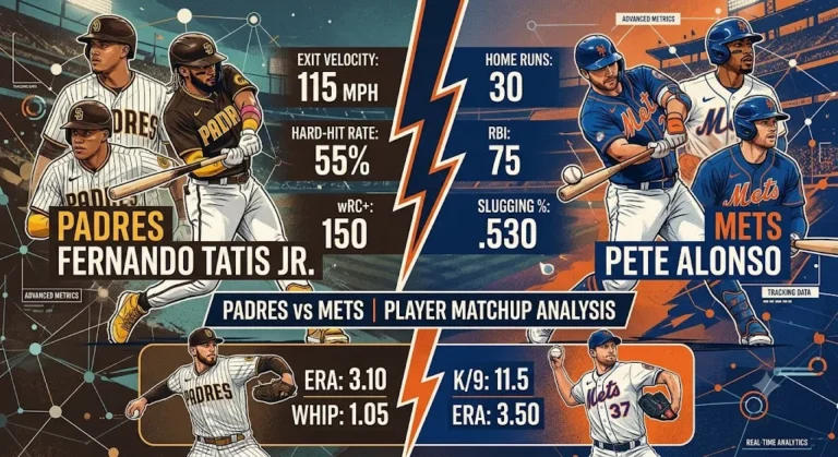 Padres vs Mets Match Player Stats
