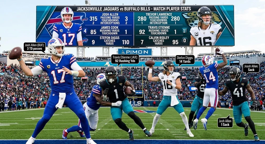 Jacksonville Jaguars vs Buffalo Bills Match Player Stats
