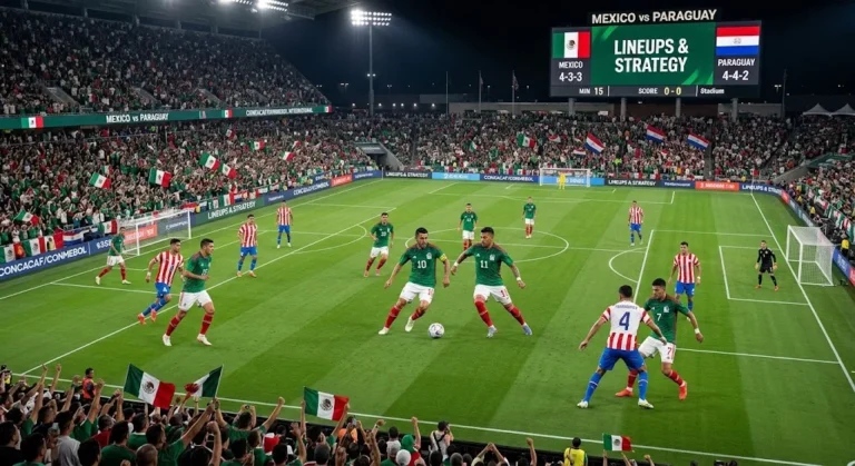 Mexico National Football Team vs Paraguay National Football Team Lineups