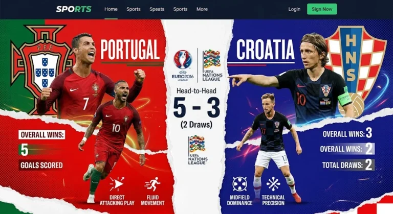 Portugal National Football Team vs Croatia National Football Team Matches